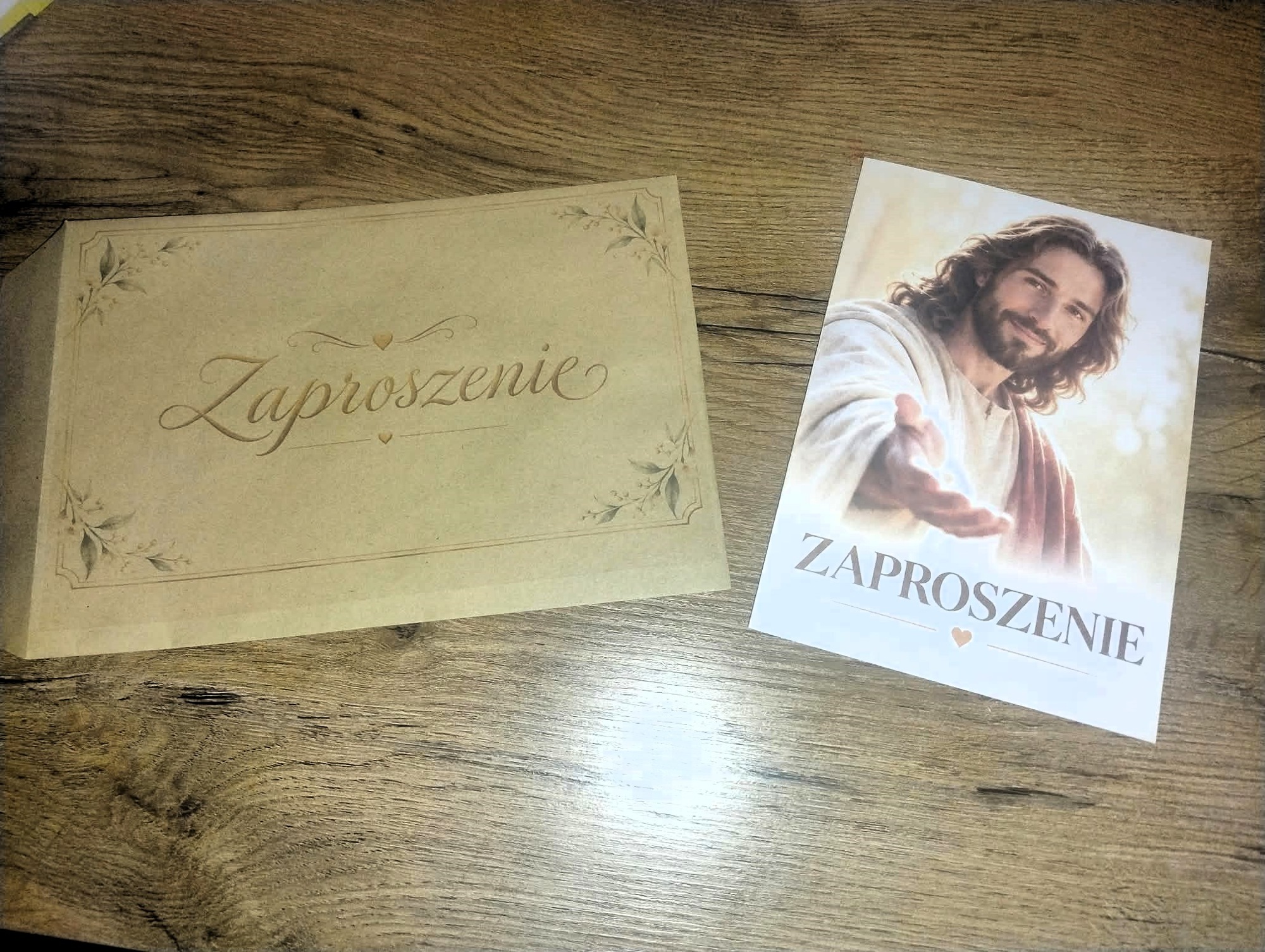 Zaproszenie od Jezusa i złota koperta