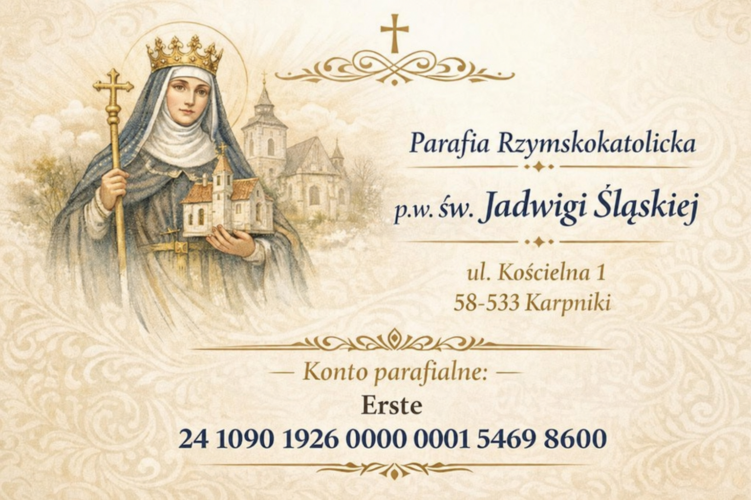 Konto Parafii św. Jadwigi Śląskiej w Karpnikach